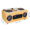 Portable Bamboo Wood Boombox Sound Card Speaker