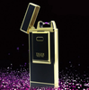 Windproof Ultra-Thin Metal Pulse Charge Usb Lighter